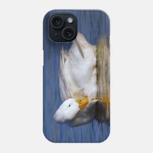 Peking Duck Smiling a Mona Lisa Smile in the Winter Sun Phone Case