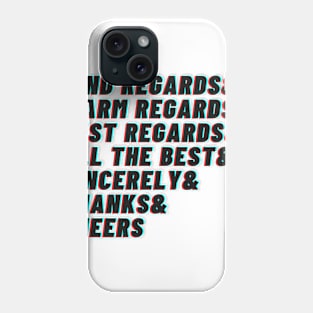 Signing Off by Return On Disruption Phone Case