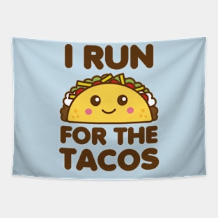 I Run for Tacos Tapestry