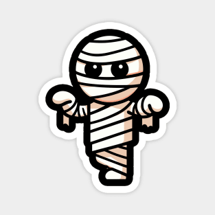 Cute Halloween Mummy Design | Mummy Halloween Costume | Halloween Tee Magnet