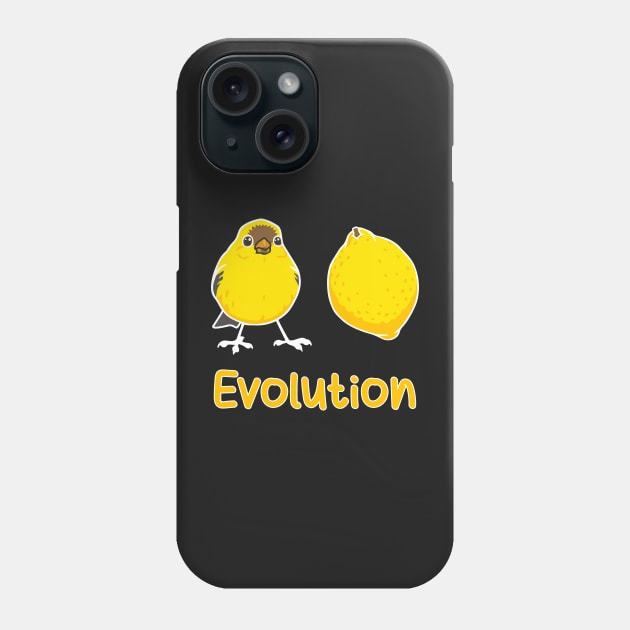 Convergent Evolution of a Brid into a Lemon. Science Pun Phone Case by labstud