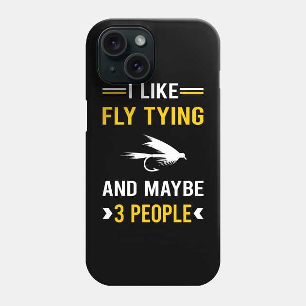 3 People Fly Tying Phone Case by Bourguignon Aror