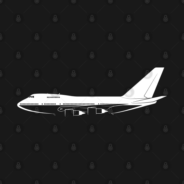 747SP Silhouette by Car-Silhouettes