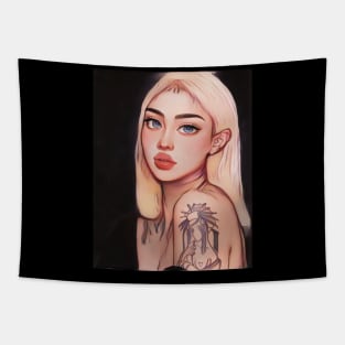 Blonde Asia Tatted 2023 Tapestry