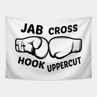 Boxing - Jab Cross Hook Uppercut Tapestry