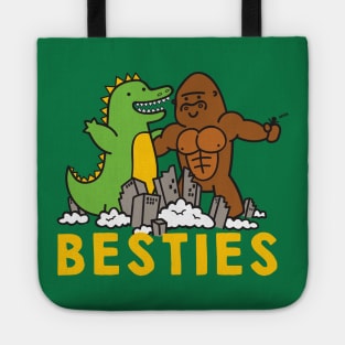 Besties Godzilla and King Kong Tote