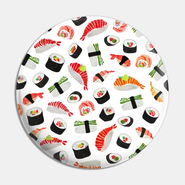 Sushi Pattern Pin by AmayaBrydon