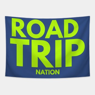 Road Trip Nation (fluorescent green) Tapestry