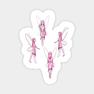 Pink Fairies Magnet