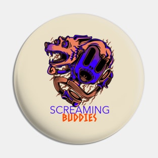 Screaming buddies Pin