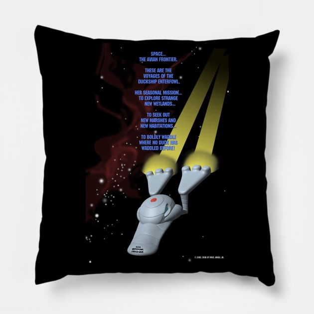 Star Quack Enterfowl 3D Pillow by Big Hit Comics