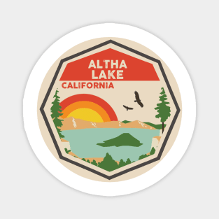 Altha Lake California Colorful Scene Magnet