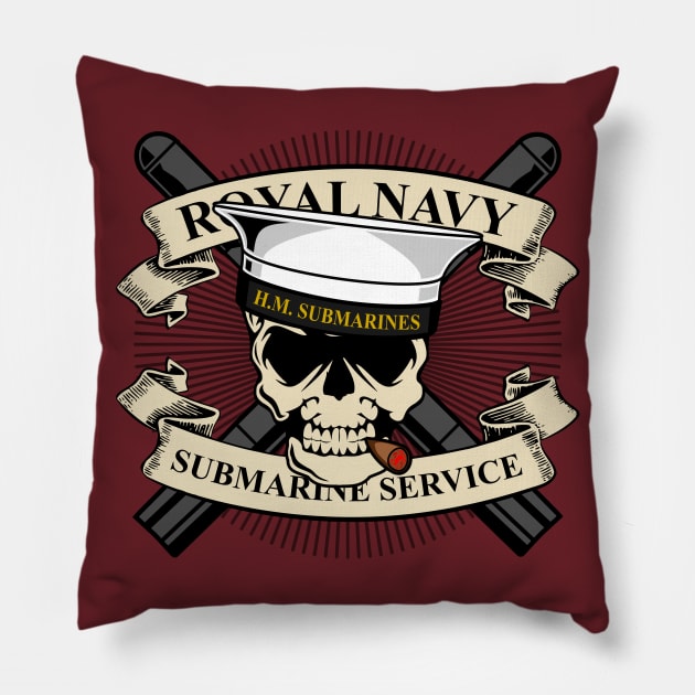 Royal Navy Submarine Service Pillow by Firemission45