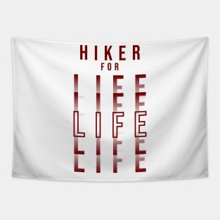 HIKER FOR LIFE | Minimal Text Aesthetic Streetwear Unisex Design for Fitness/Athletes/Hikers | Shirt, Hoodie, Coffee Mug, Mug, Apparel, Sticker, Gift, Pins, Totes, Magnets, Pillows Tapestry