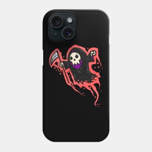 Cute Chibi Kawaii Reaper Flying Halloween Phone Case