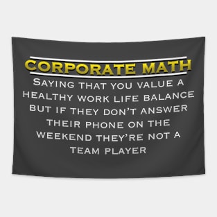 Corporate Math: The Hilarious Hypocrisy Unveiled Tapestry