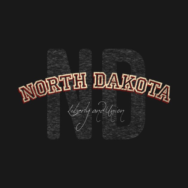 North Dakota Vintage Retro by Hashtagified