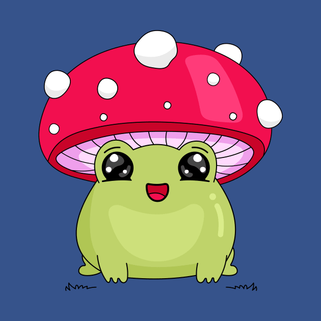 Frog and mushroom by My Happy-Design