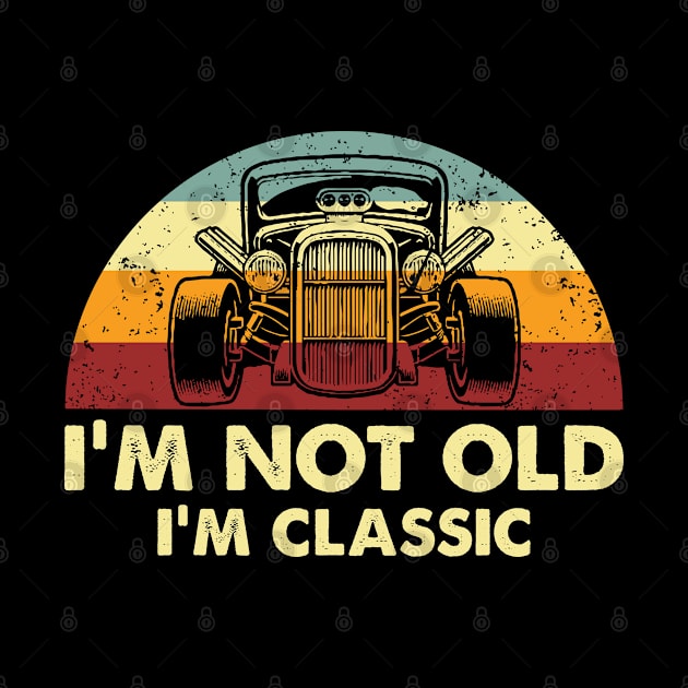 Retro Classic Car by Whimsical Thinker