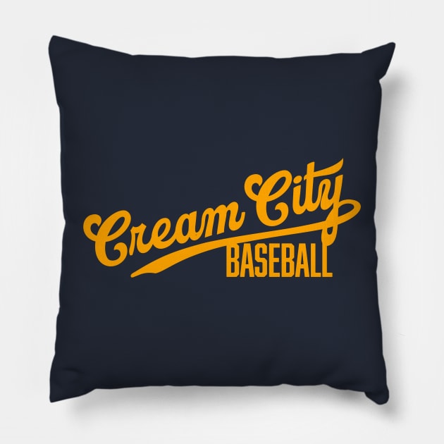 Cream City Baseball Pillow by Throwzack