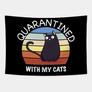 Quarantined With My Cats Tapestry