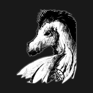 Ink drawing - dragon - fantasy inspired designs T-Shirt