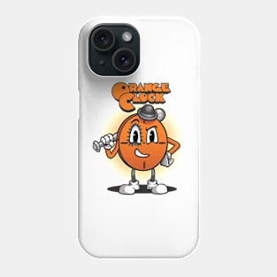 Orange clock Phone Case