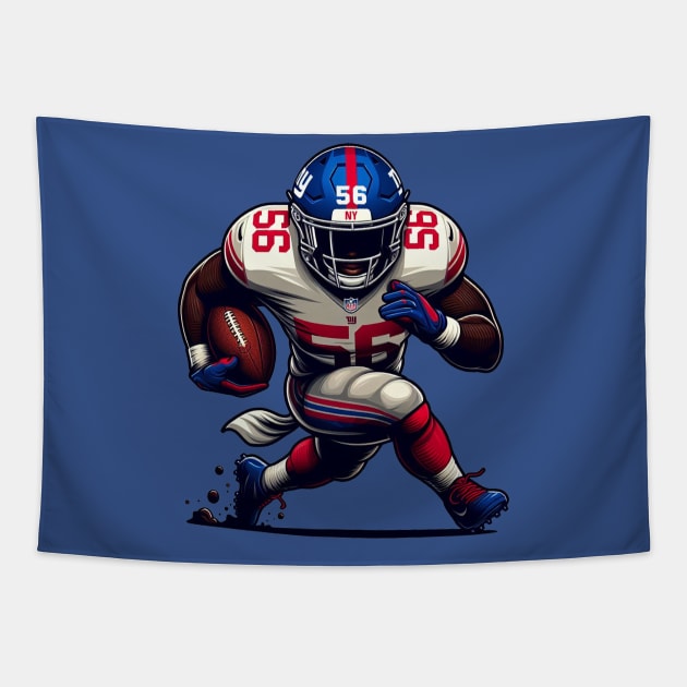 NY Football Player Tapestry by Corecustom