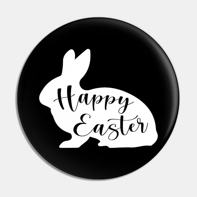 Happy Easter Egg Bunny Rabbit Pin by T-Shirt.CONCEPTS