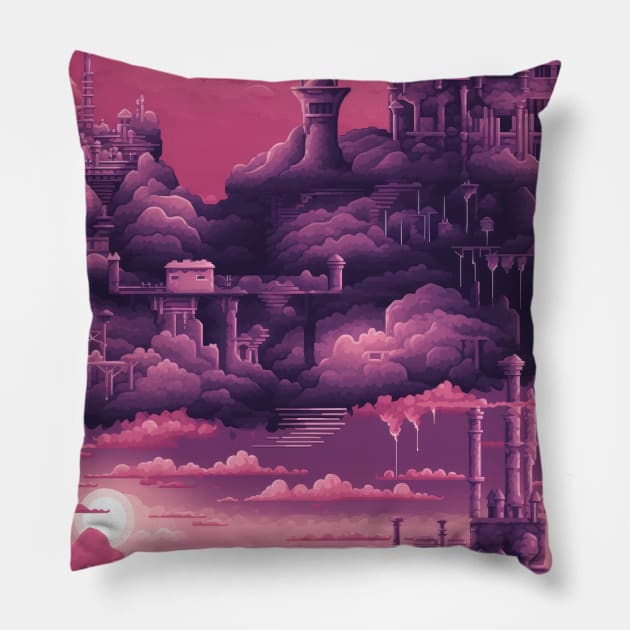Pixel Art Repeating Pattern Pillow by Pixelyx