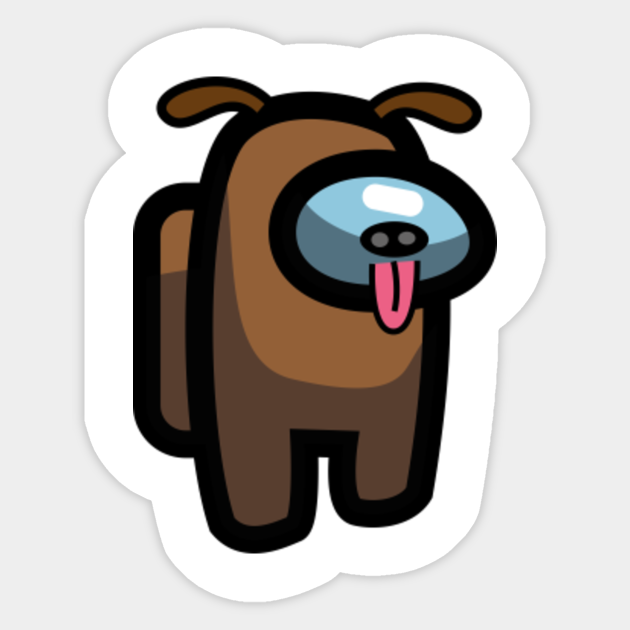 Among Us Dog Among Us Sticker Teepublic Among Us Dog Among Us Sticker Teepublic