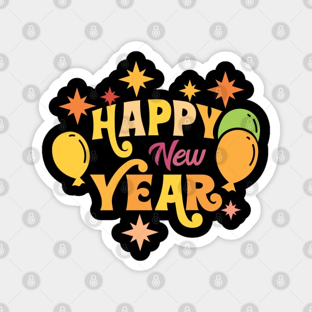 Happy New Year 03 Magnet by holidaystore