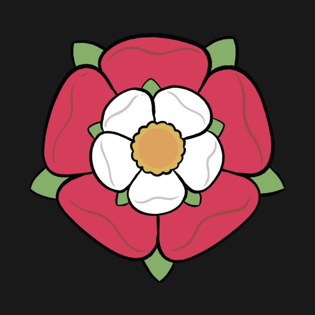 England Symbol Tudor Rose by SunburstGeo