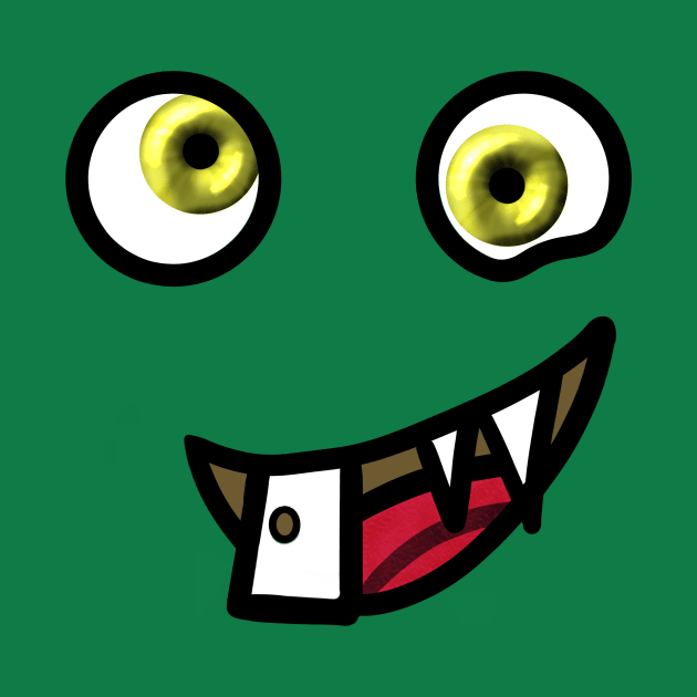 Goofy Monster Face by SirGreenKnight