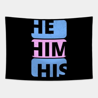 Gender Pride Pronouns HE HIM HIS Tapestry