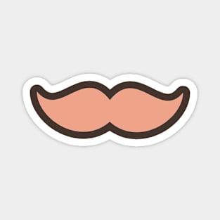 Funny imperial mustache Magnet