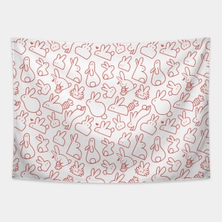 White Wabbits Tapestry