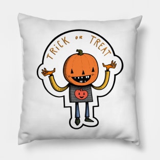 Trick or Treat Kid Pillow