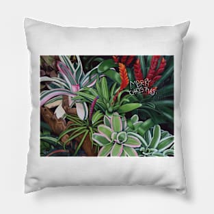 Bromeliad Xmas Card Pillow