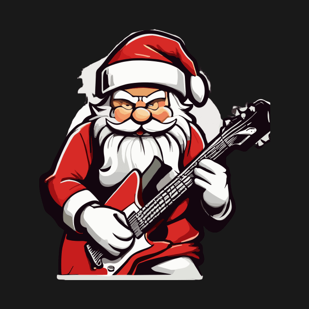 Santa Claus Music Guitar by Prime Quality Designs