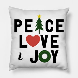 Peace Love and Joy Pocket Pillow