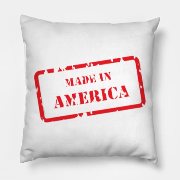 Made in america Pillow by RubyCollection