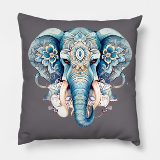 mandala elephant Pillow