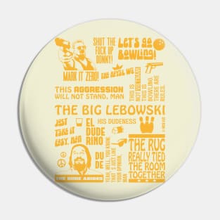 The Big Lebowski, Dude & Walter Quotes Pin