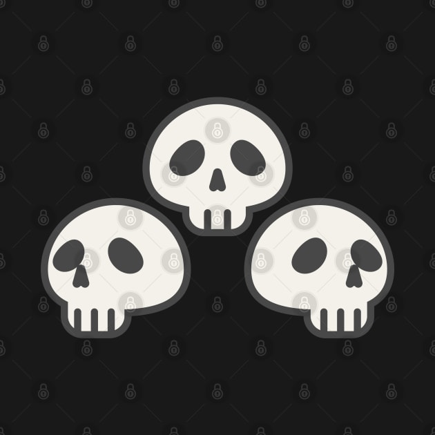 Triple skulls by Geramora Design