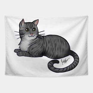 Cat - American Shorthair - Silver Tabby Tapestry