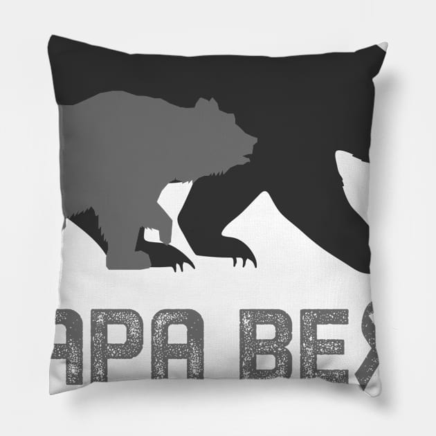 Papa Bear Diabetes Awareness Support Diabetes Warrior Gifts Pillow by ThePassion99