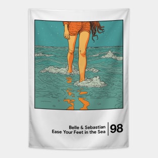 Ease Your Feet in the Sea / Graphic Artwork Design Tapestry