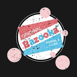 The Original Classic Chewing Bubble Gum Bazooka Circle Design T-Shirt