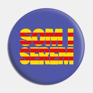 Catalonia Motto Flag Pin